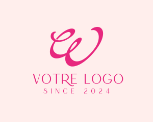 Letter W - Fashion Wellness Letter W logo design