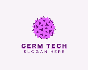 Spiky Germ Virus logo design