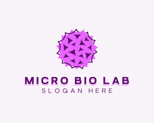 Microbiologist - Spiky Germ Virus logo design