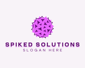 Spiked - Spiky Germ Virus logo design