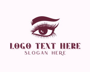 Eyelash - Cosmetologist Eyelash Salon logo design