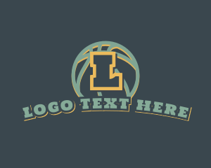 Retro - Basketball Sports League logo design