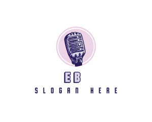 Production - Podcast Radio Microphone logo design