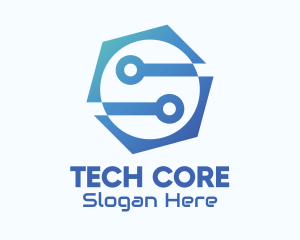 Hexagon Tech Company logo design