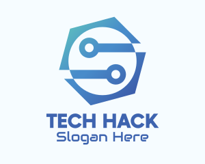 Hexagon Tech Company logo design