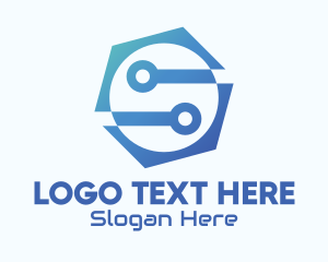 Bt - Hexagon Tech Company logo design