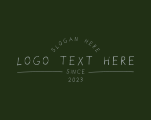 Childhood - Handwritten Chalk Business logo design