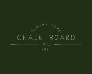 Handwritten Chalk Business Training logo design