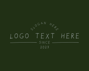 Handwritten Chalk Business Logo