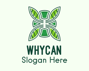 Organic Farm - Green Herbal Medicine logo design
