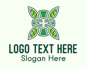 Landscape Gardener - Green Herbal Medicine logo design