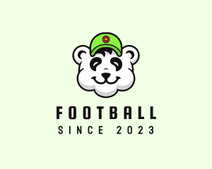 Gamer - Panda Sports Hat logo design
