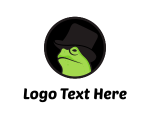 Frog - Top Hat Frog logo design