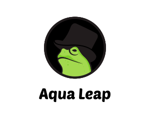 Top Hat Frog logo design