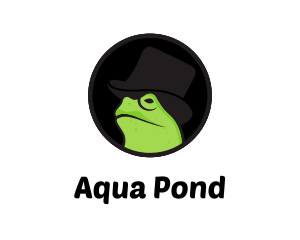 Top Hat Frog logo design