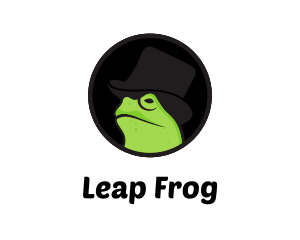 Frog - Top Hat Frog logo design