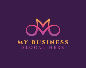 Studio Business Letter M logo design