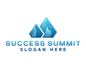 Glacier Summit Mountain logo design