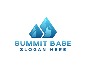 Glacier Summit Mountain logo design