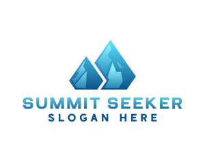 Glacier Summit Mountain logo design