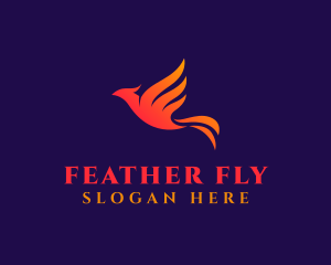 Phoenix Flying Bird logo design