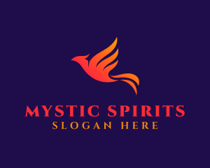 Supernatural - Phoenix Flying Bird logo design
