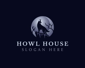 Howl - Howling Wild Wolf logo design