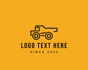 Minimalist - Construction Dump Truck logo design