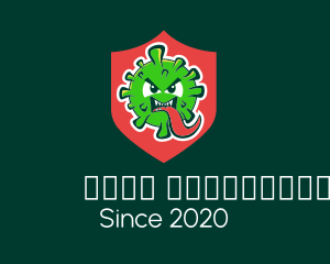 Antivirus - Angry Covid Virus logo design