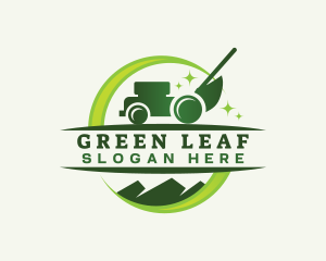 Evergreen - Lawn Mower Gardening logo design