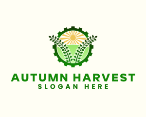 Agriculture Field Gear logo design