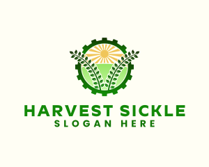 Agriculture Field Gear logo design