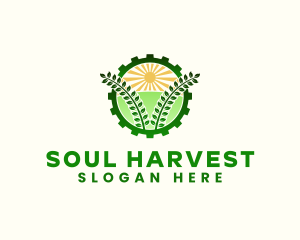 Agriculture Field Gear logo design