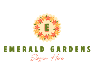 Flower Garland Lei logo design