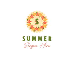 Flower Garland Lei logo design