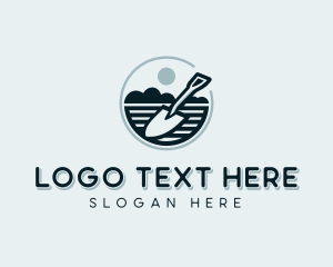 Digger - Yard Landscaping Shovel logo design