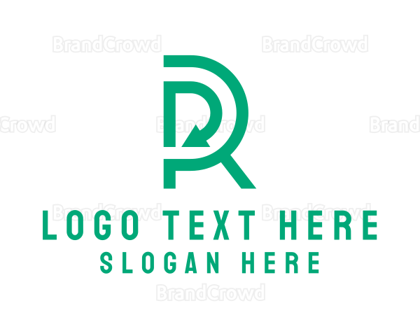 Logistics Arrow Letter R Logo