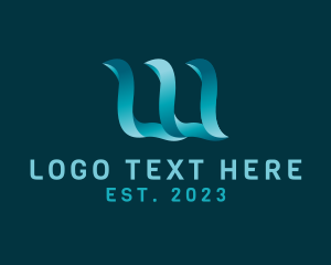 Letter Ps - Modern Digital Company Letter W logo design