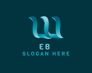Modern Digital Company Letter W Logo