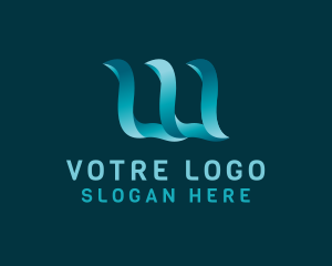 Modern Digital Company Letter W Logo