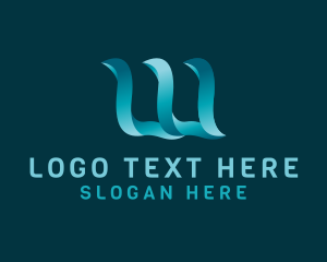 Modern Digital Company Letter W Logo