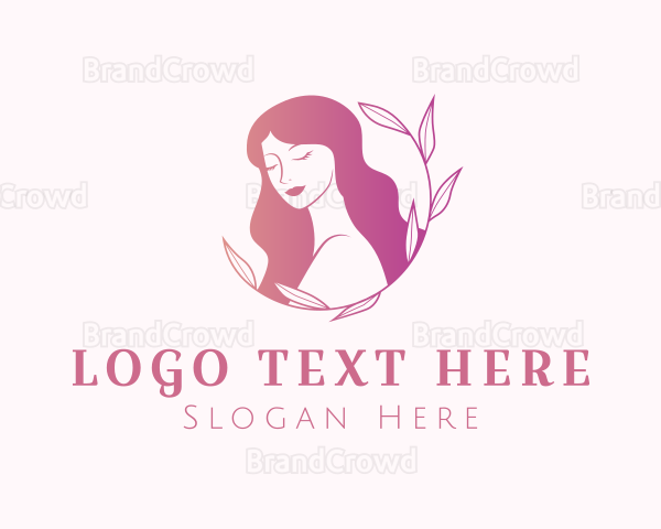 Organic Beauty Woman Logo