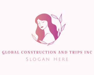 Hair Product - Organic Beauty Woman logo design