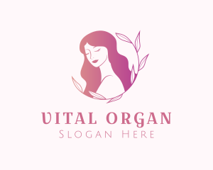 Organic Beauty Woman logo design