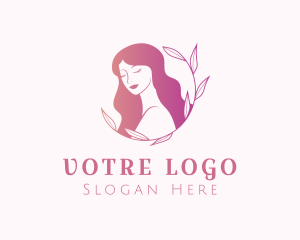 Hair - Organic Beauty Woman logo design