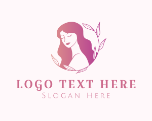 Shampoo - Organic Beauty Woman logo design