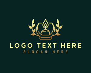 Handcrafted - Handmade Wax Candle logo design