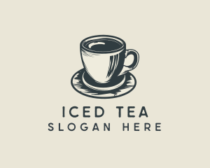 Vintage Coffee Cup Saucer logo design