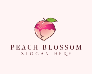 Peach - Sexy Peach Lingerie logo design