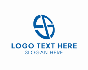 Symbol - Abstract Letter G Circle logo design